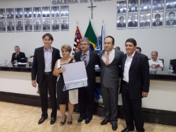 Maicon Lopes, Maria da Glória C. Cardoso, Erney A. de Paula, Manoel Brandão e Cal Ribeiro.