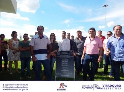 Vereadores Participam de inauguração simbólica do Sistema de Abastecimento e do Reservatório de água (Lago Municipal)